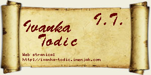 Ivanka Todić vizit kartica